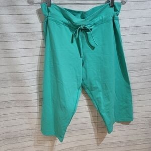 PRANA AQUA CROP ATHLETIC LEGGINGS, SZ MEDIUM